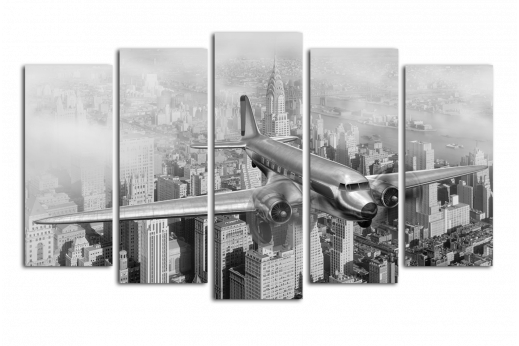 Модульная картина Полет над Нью-Йорком
